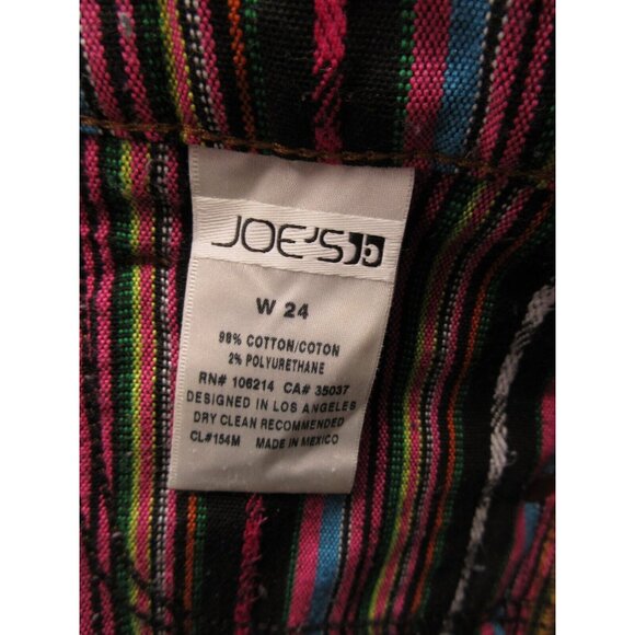 Joes Jeans Shorts 24 Cut-Off Mini Denim Stretch Logo Cuffed Lined - Picture 9 of 12